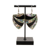 Abalone and Onyx Dangle Earrings