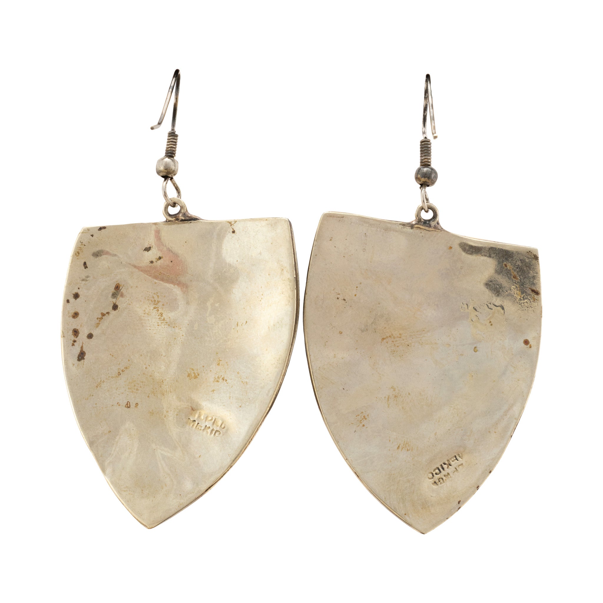 Abalone and Onyx Dangle Earrings