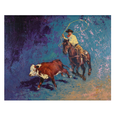 The Roper by Vic Donahue, Fine Art, Painting, Western