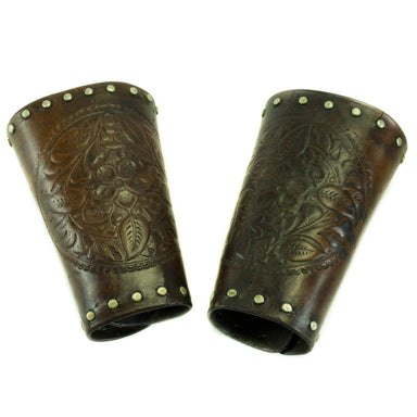 Flowers and Studs Cowboy Cuffs, Western, Garment, Cuffs