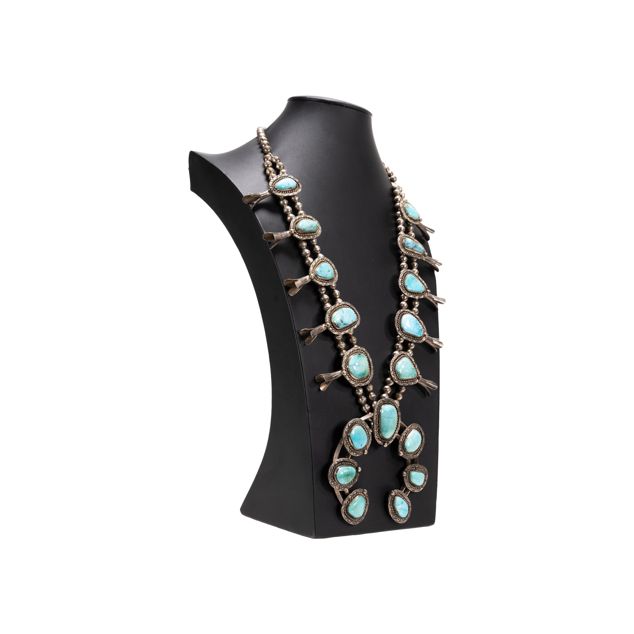 Navajo Squash Blossom Necklace Set