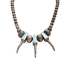 Sterling Bear Claw Turquoise Necklace, Jewelry, Necklace, Native