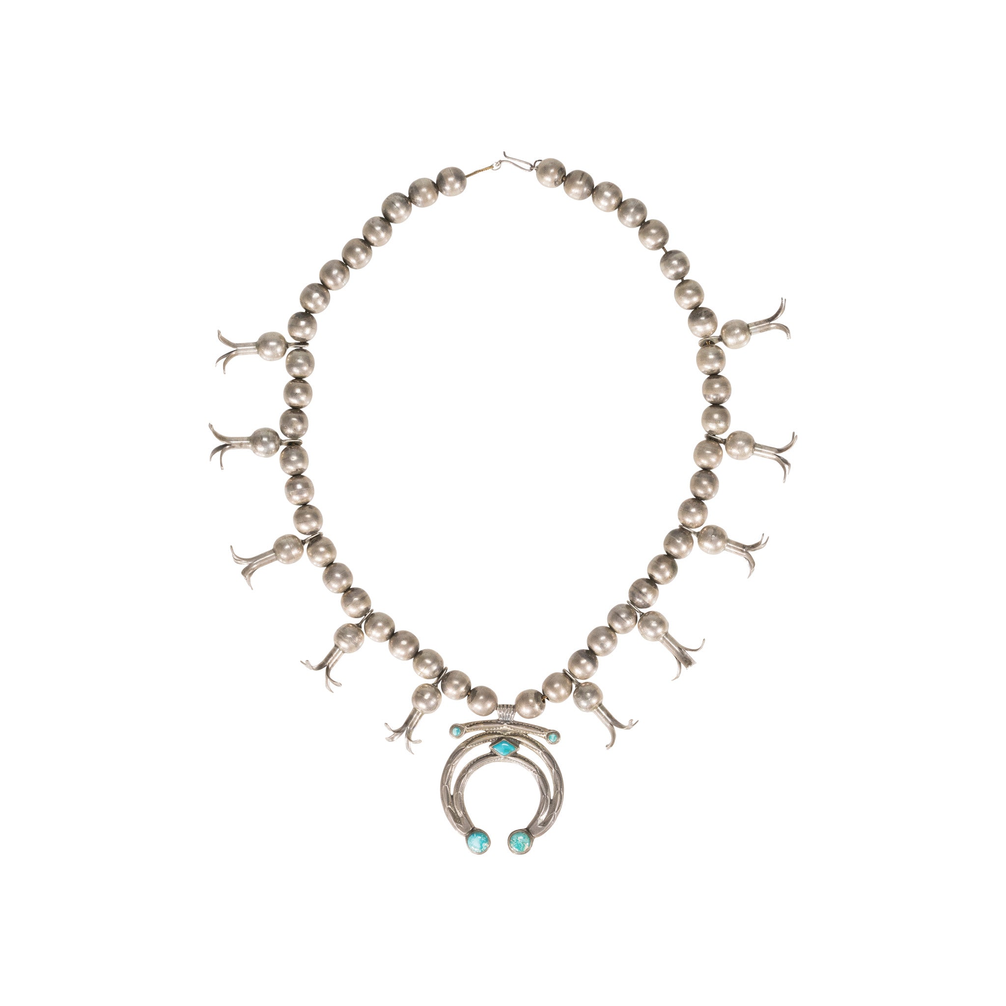 Native Turquoise Squash Blossom, Jewelry, Squash Blossom, Native