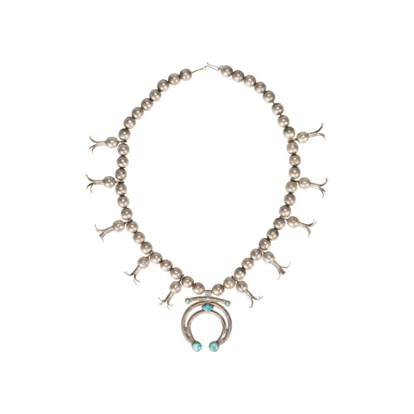 Native Turquoise Squash Blossom, Jewelry, Squash Blossom, Native