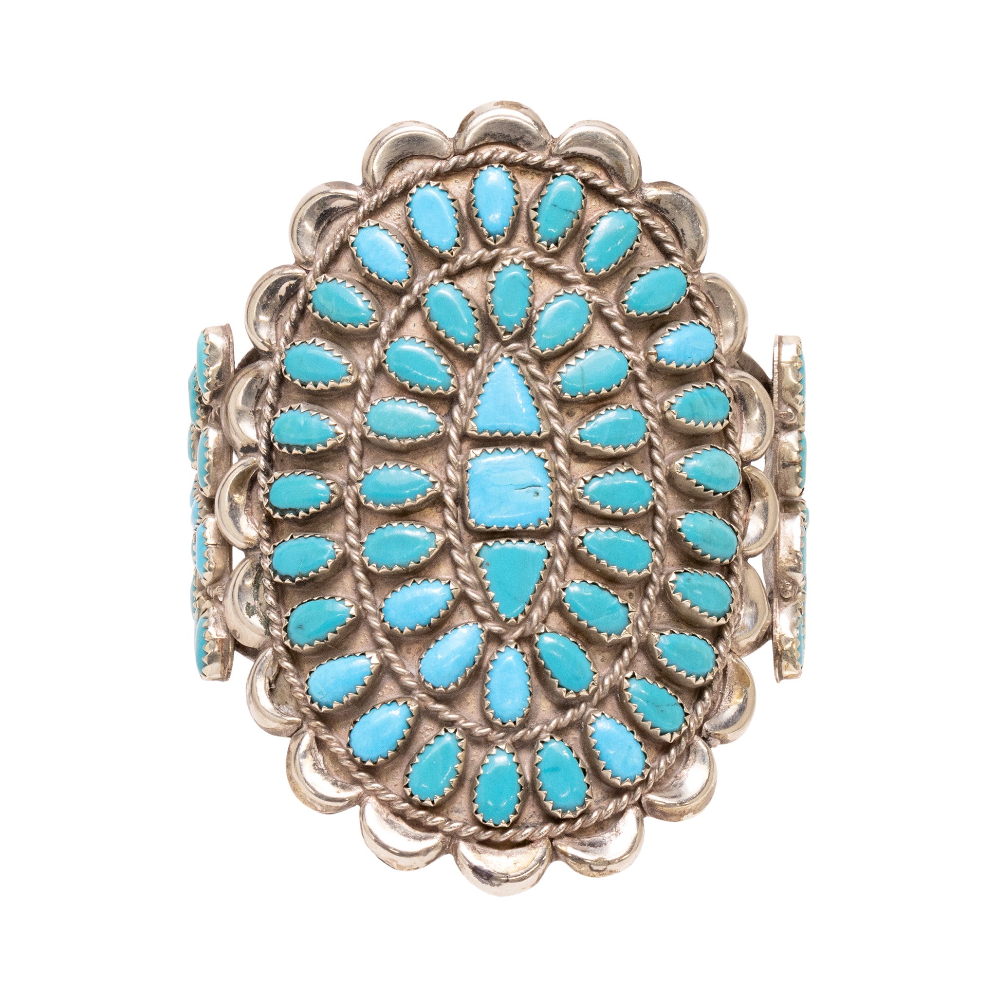 Turquoise Cluster Bracelet, Jewelry, Bracelet, Native