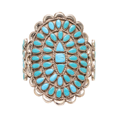 Turquoise Cluster Bracelet, Jewelry, Bracelet, Native