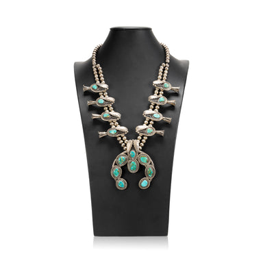 Navajo Squash Blossom Necklace, Jewelry, Squash Blossom, Native