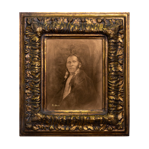 "Geronimo Gomez" Gold Tone Photograh by Carl Moon, Fine Art, Photography, Limited