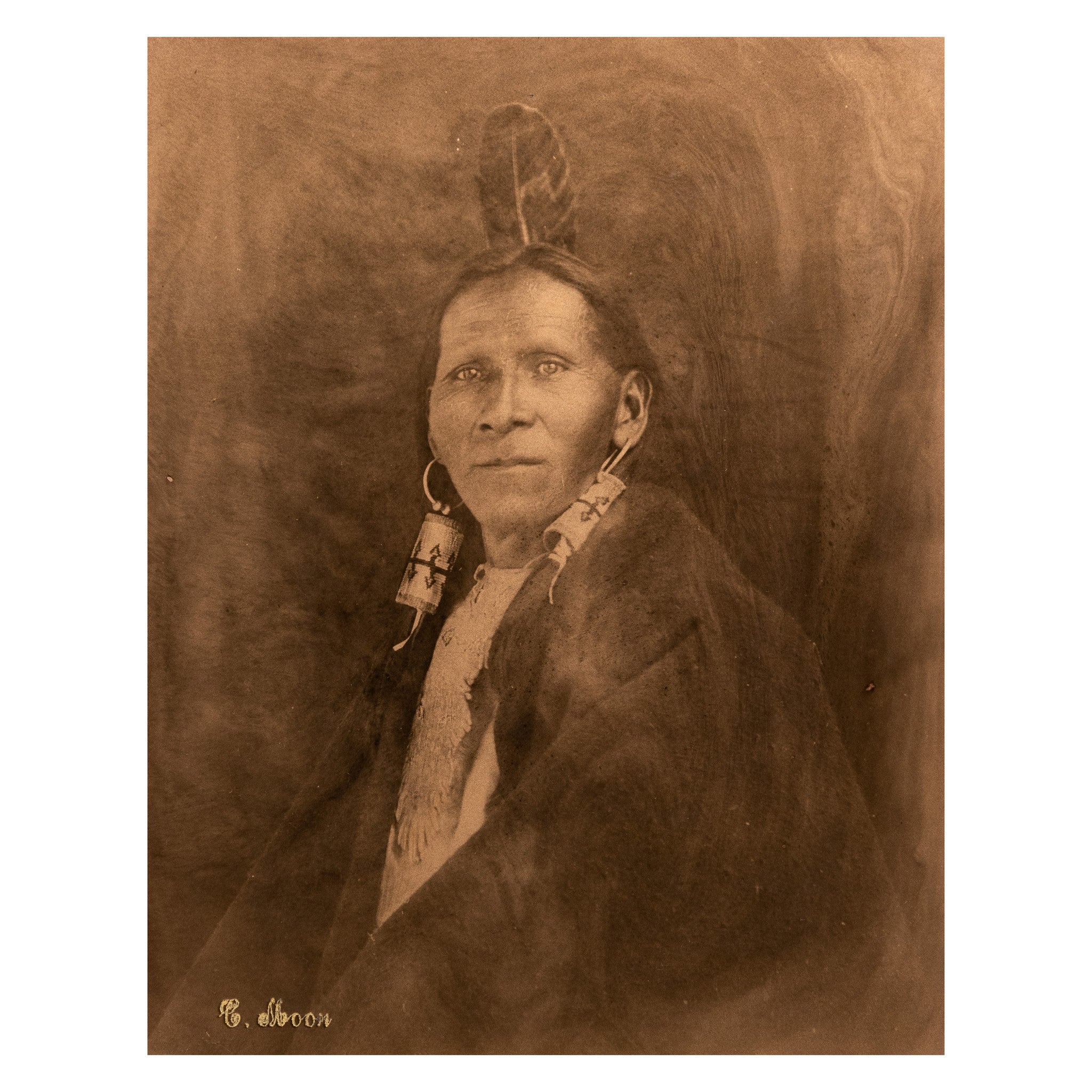 "Geronimo Gomez" Gold Tone Photograh by Carl Moon