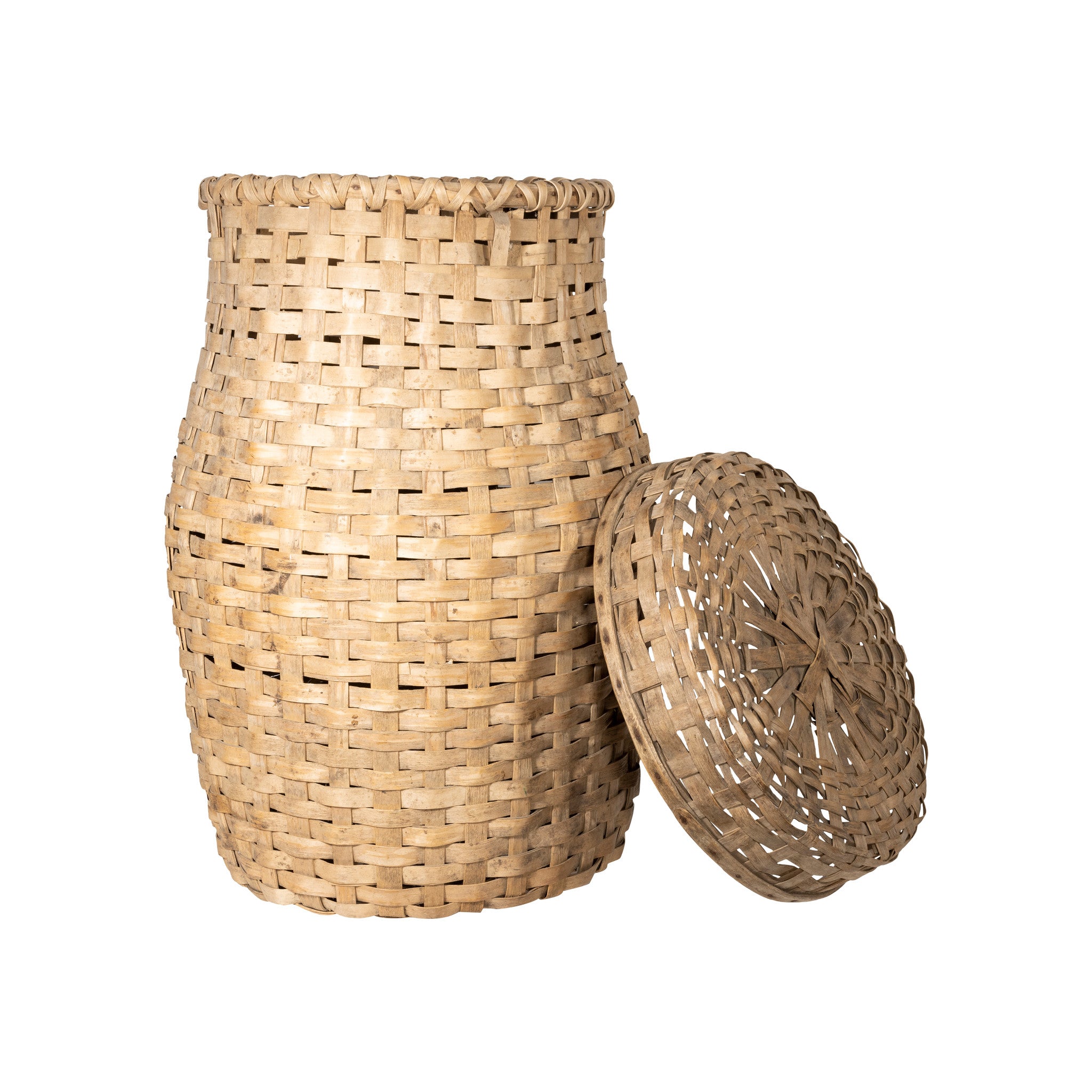 Chippewa Feather Basket