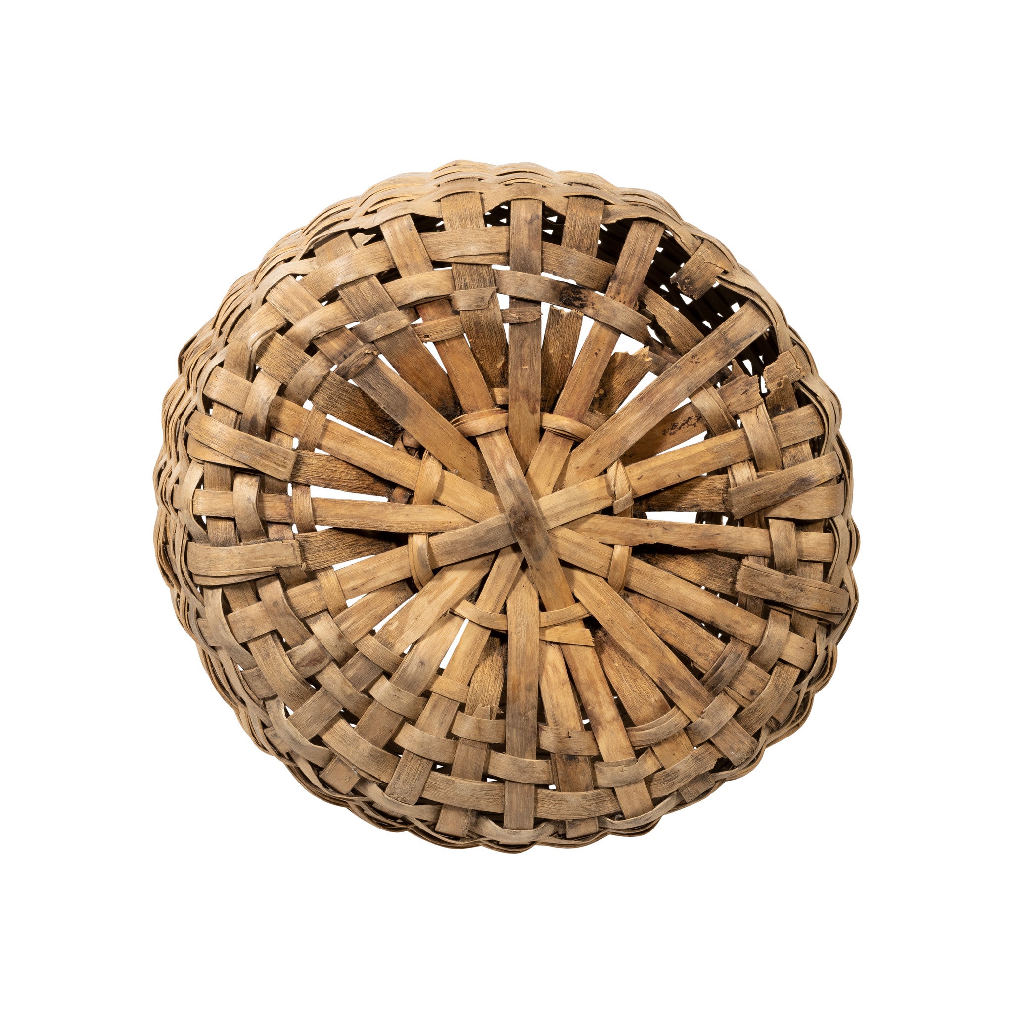 Chippewa Feather Basket