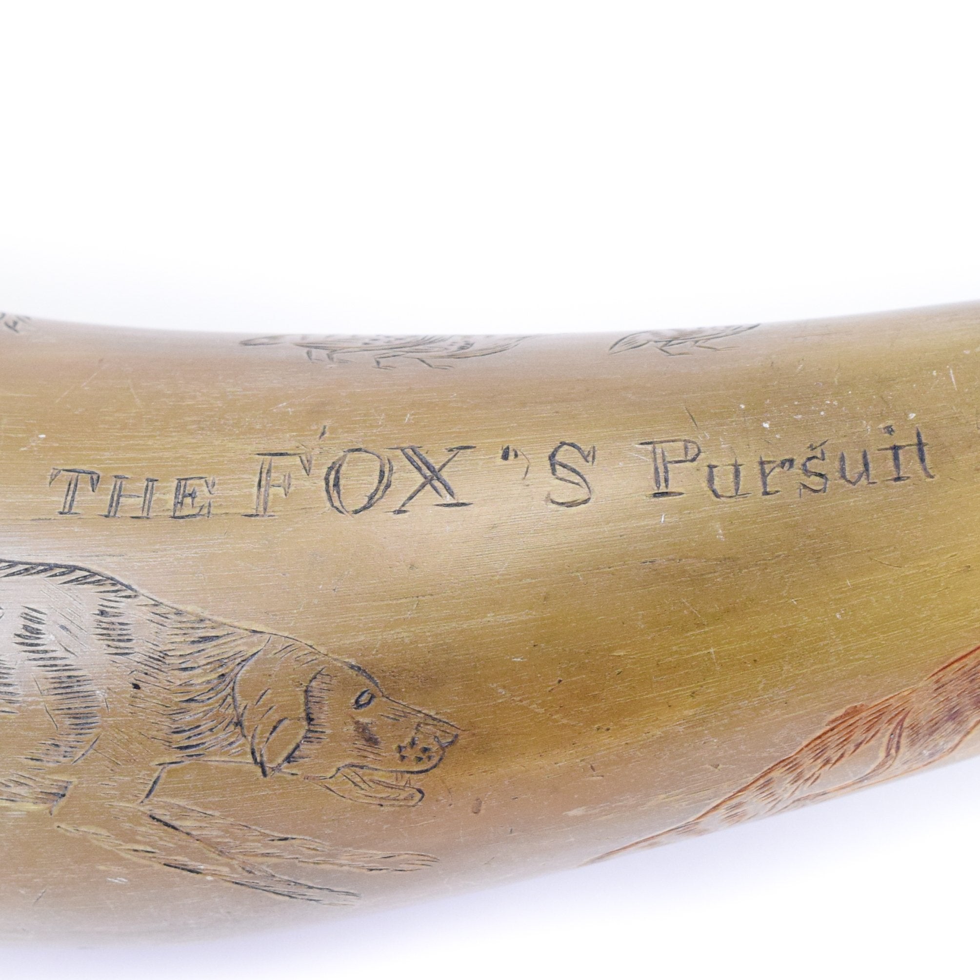 Folk Art Powder Horn