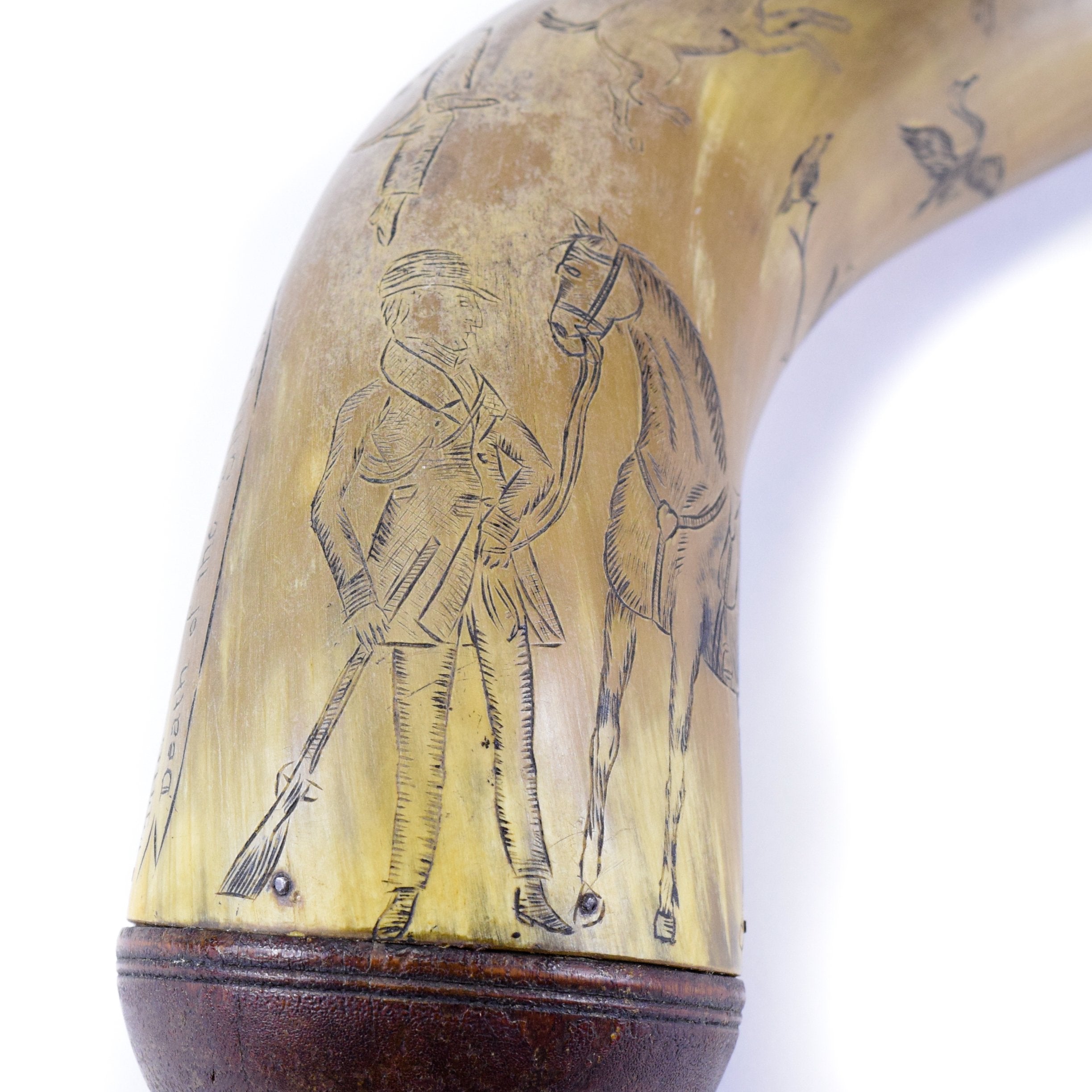 Folk Art Powder Horn