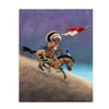 Running Away with Gideon by Mario Rabago, Fine Art, Painting, Native American