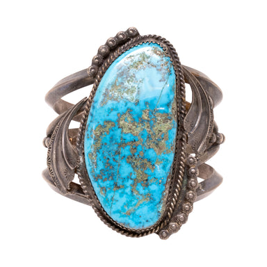 Turquoise Single Stone Bracelet, Jewelry, Bracelet, Native