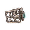 Native Cerrillos Turquoise Sandcast Bracelet