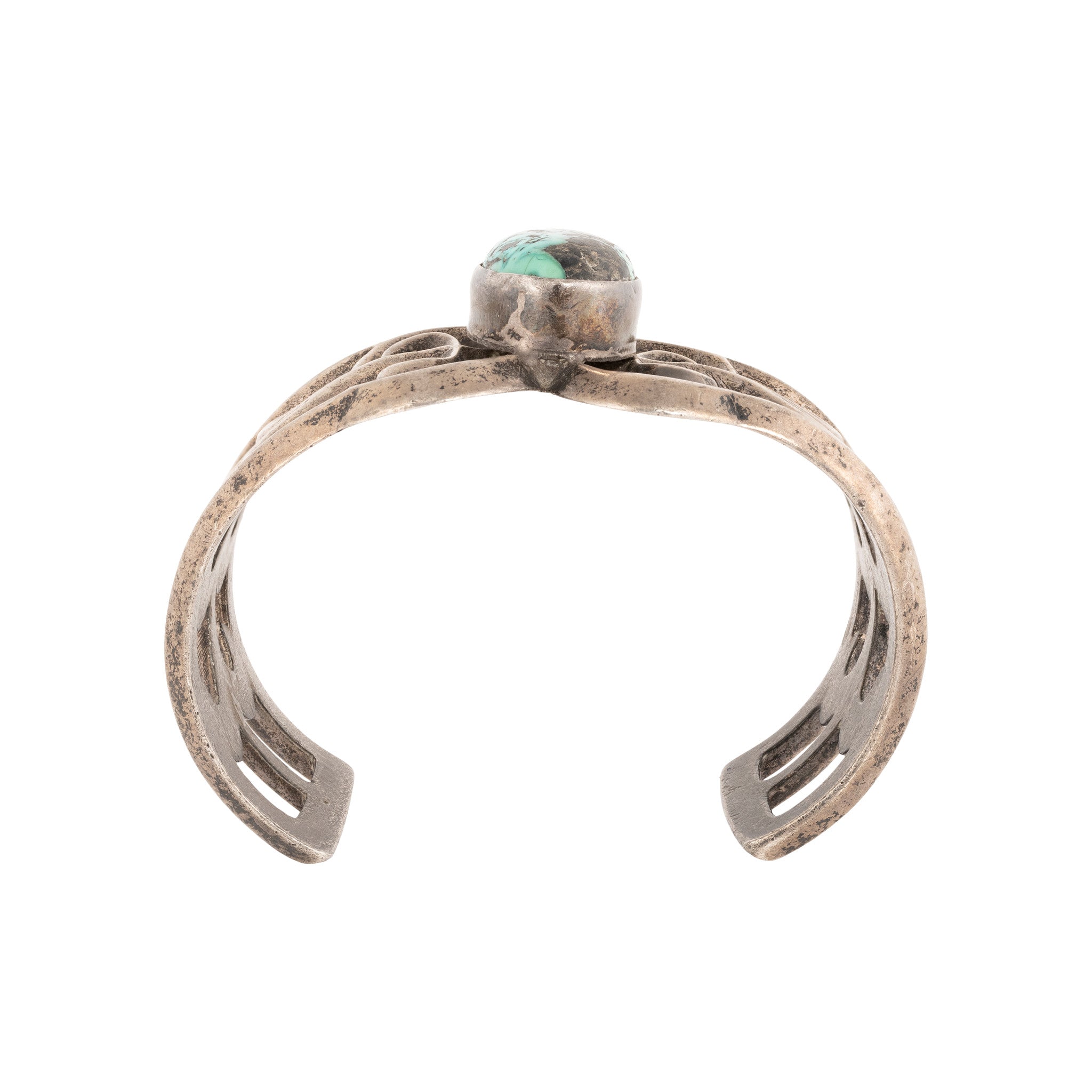 Native Cerrillos Turquoise Sandcast Bracelet