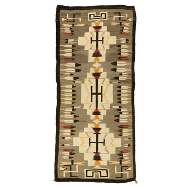 Navajo Pictorial Runner, Native, Weaving, Floor Rug