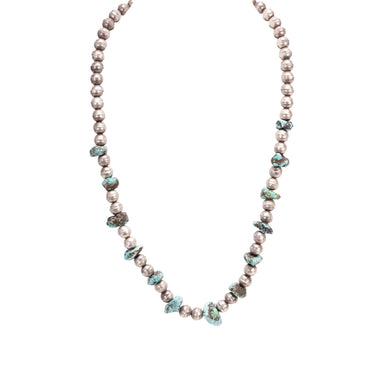 Silver and Turquoise Necklace, Jewelry, Necklace, Native