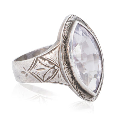 Amethyst Sterling Silver Ring, Jewelry, Ring, Estate