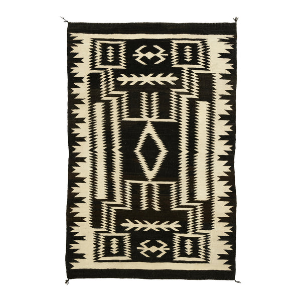 Navajo Negative Crystal, Native, Weaving, Floor Rug
