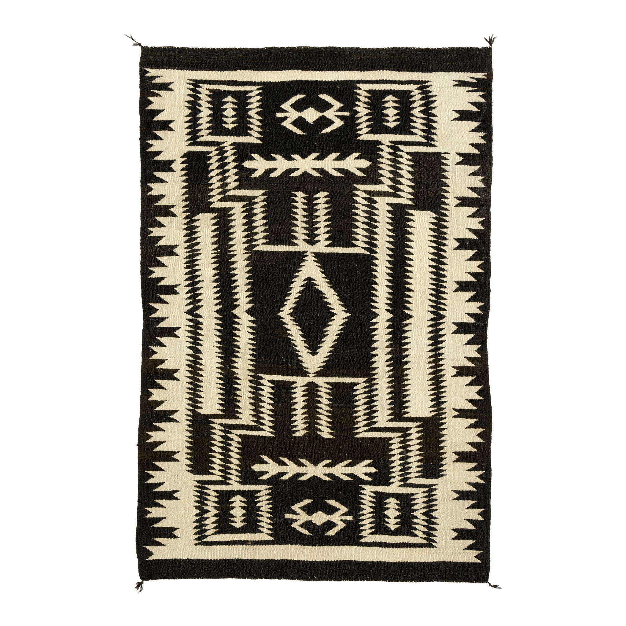Navajo Negative Crystal, Native, Weaving, Floor Rug