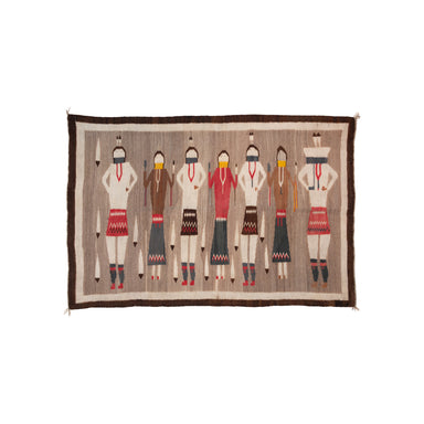 Navajo Yei Pictorial, Native, Weaving, Wall Hanging
