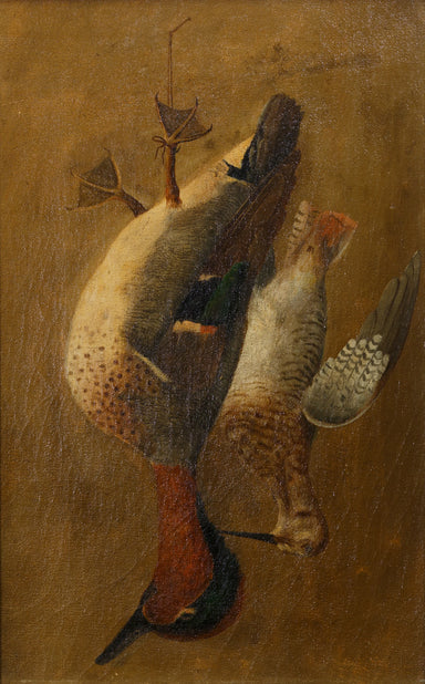 Greenwing Teal and Woodcock, Fine Art, Painting, Sporting