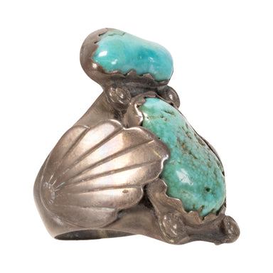 Turquoise and Sterling Ring, Jewelry, Ring, Native