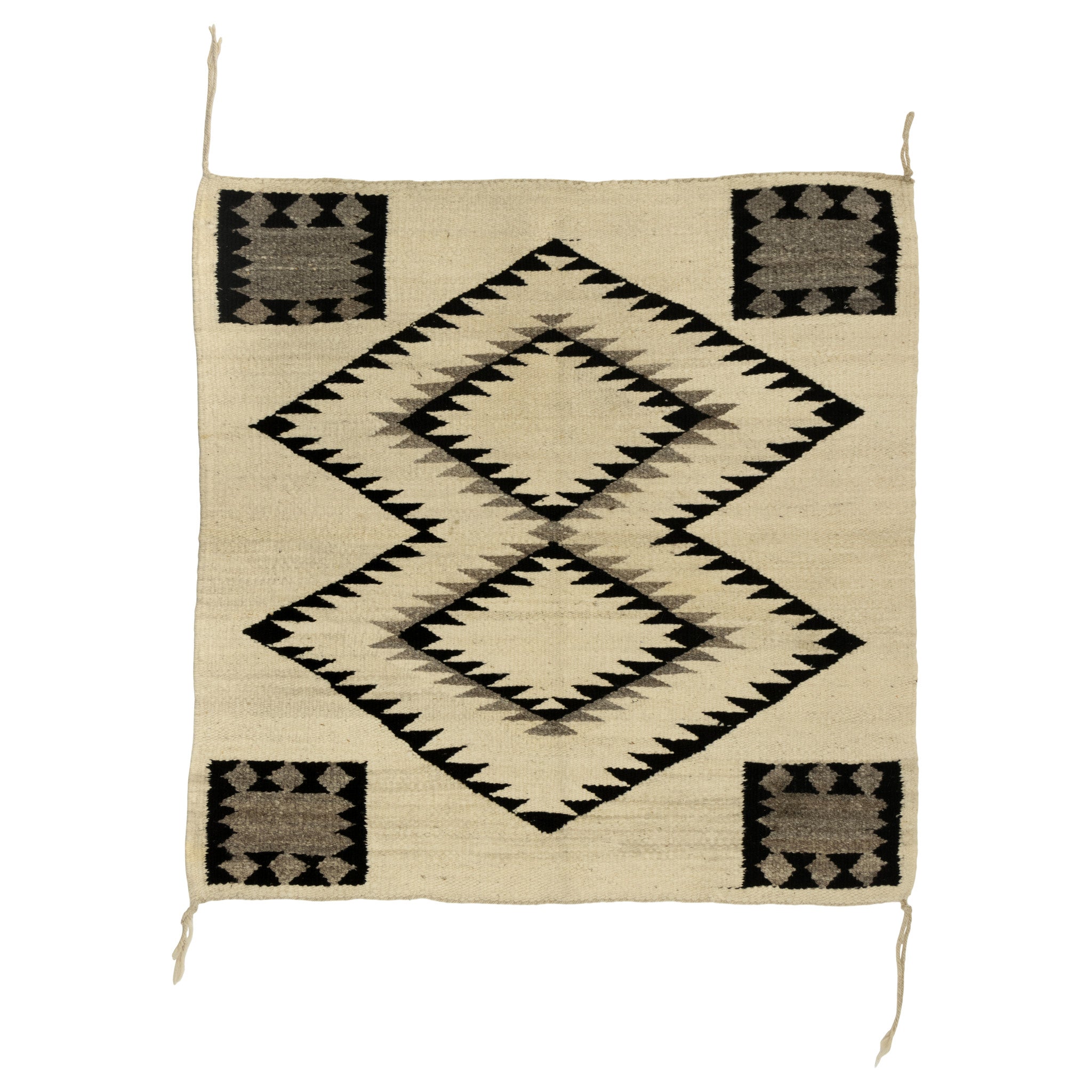 Navajo Crystal Single Saddle, Native, Weaving, Single Saddle Blanket