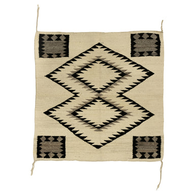 Navajo Crystal Single Saddle, Native, Weaving, Single Saddle Blanket