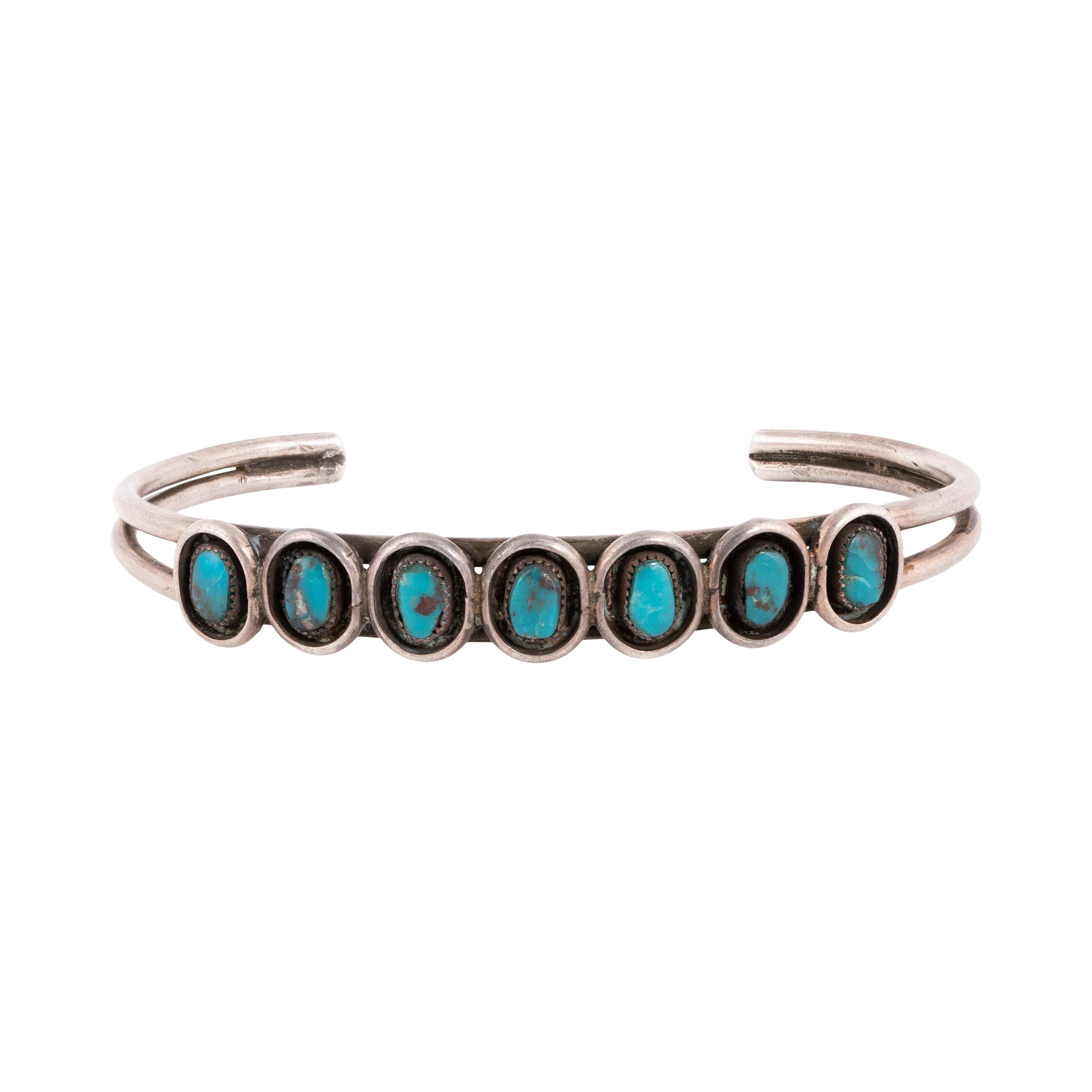Turquoise and Sterling Bracelet, Jewelry, Bracelet, Native