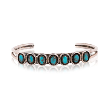 Turquoise and Sterling Bracelet, Jewelry, Bracelet, Native