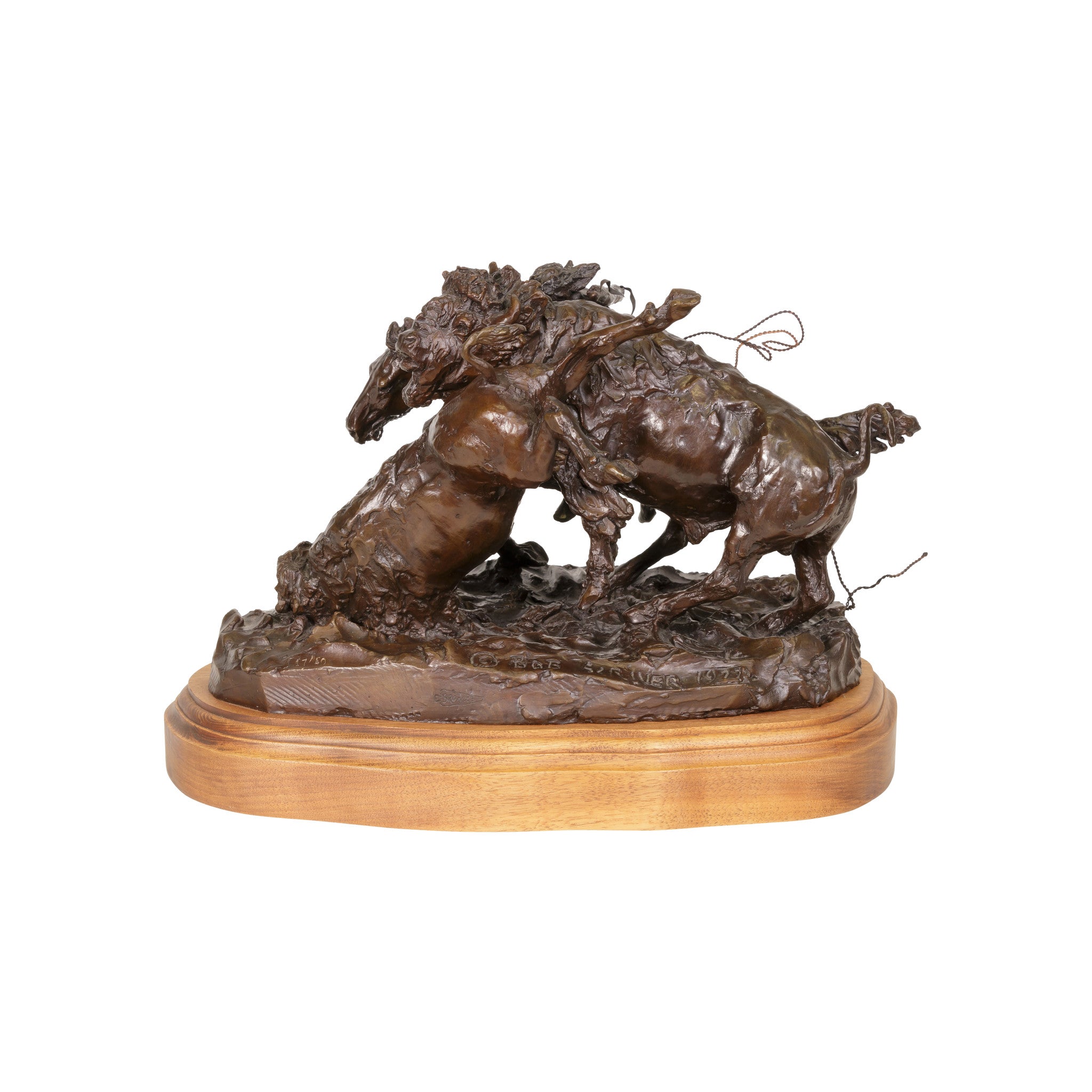 "When One Shot is Enough" Bronze by Robert Scriver