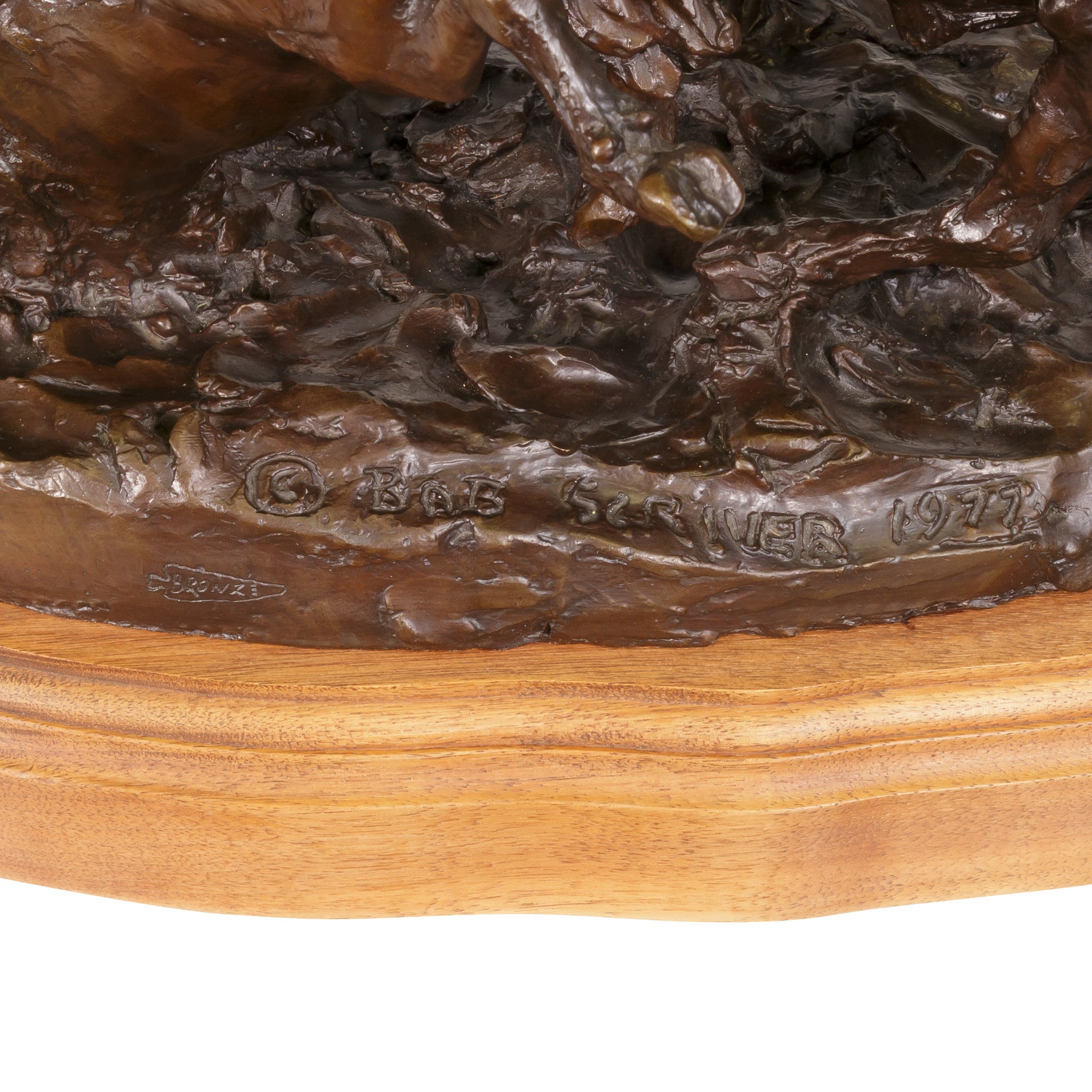 "When One Shot is Enough" Bronze by Robert Scriver