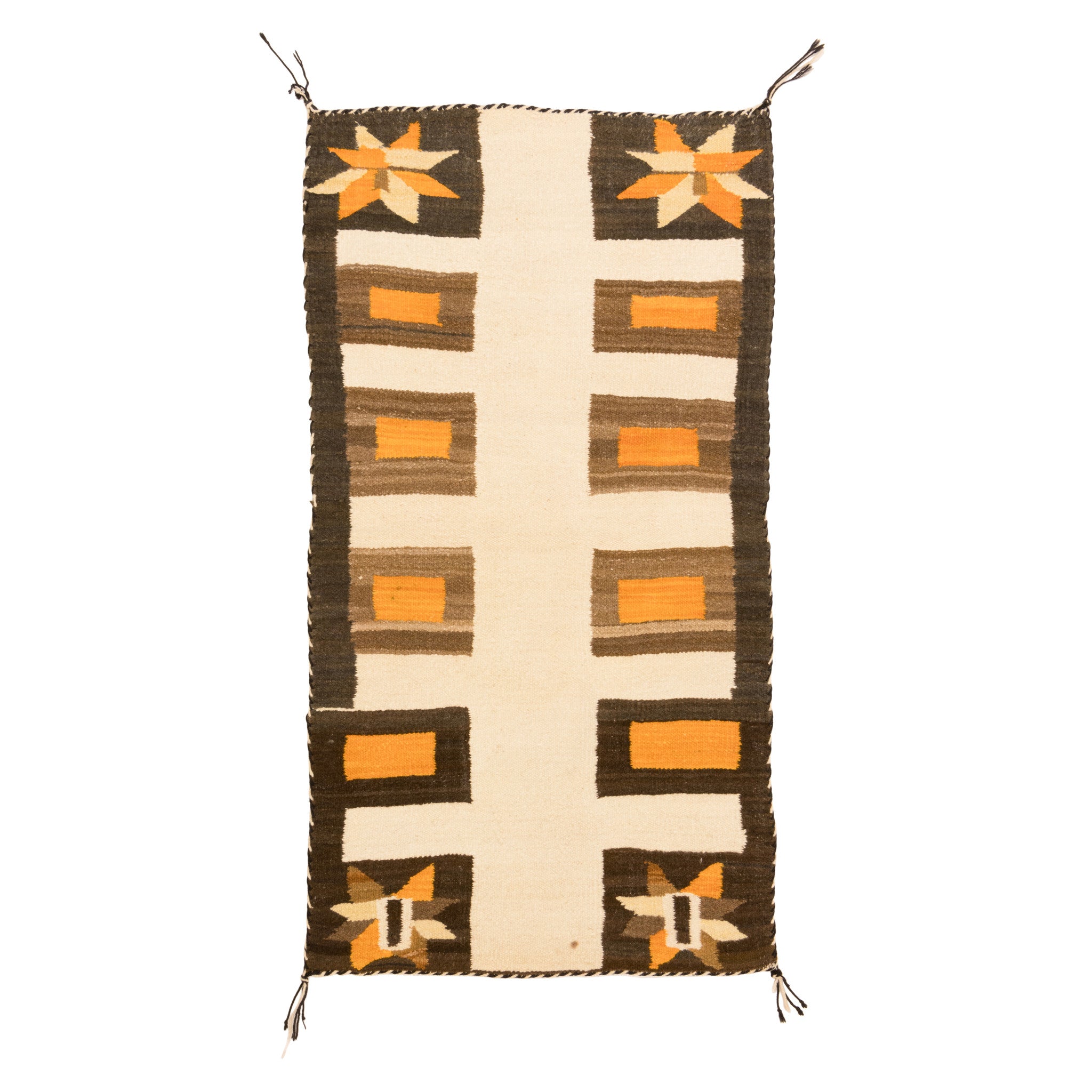 Navajo Crystal Double Saddle, Native, Weaving, Double Saddle Blanket