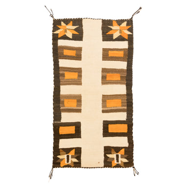 Navajo Crystal Double Saddle, Native, Weaving, Double Saddle Blanket