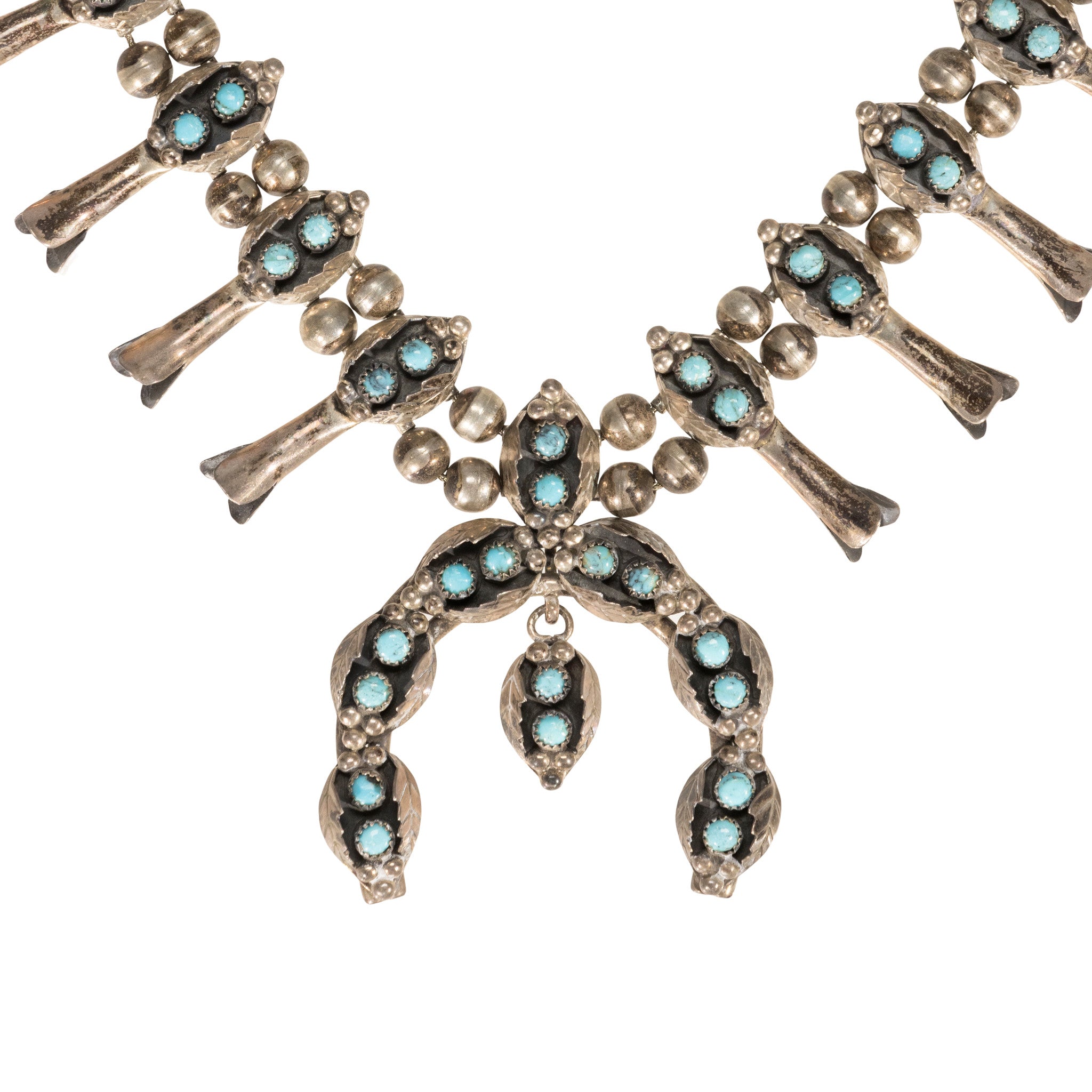 Navajo Turquoise Squash Blossom