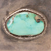 Native Single Turquoise Nugget Belt Buckle