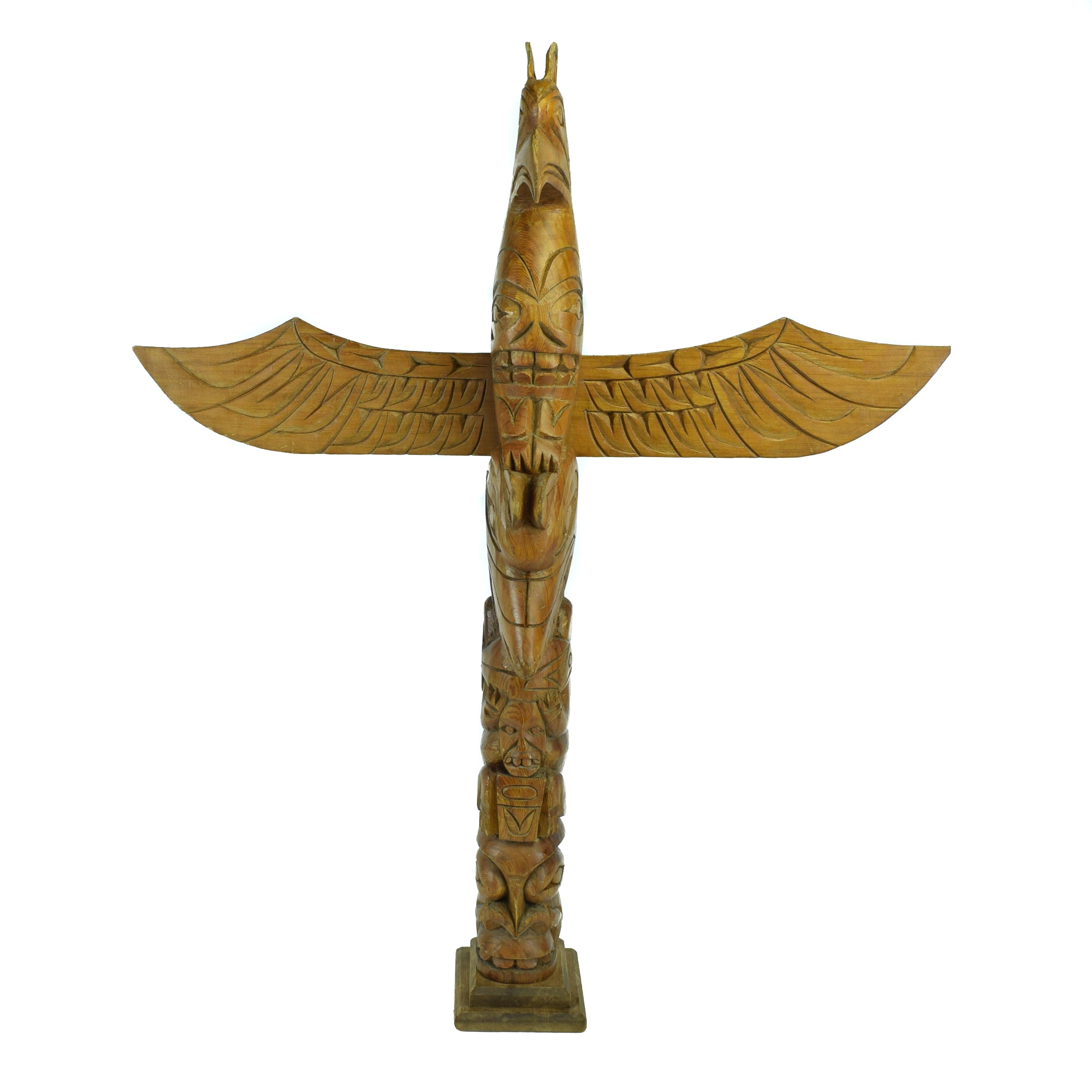 Ditidaht Totem by Wilson Williams, Native, Carving, Totem Pole
