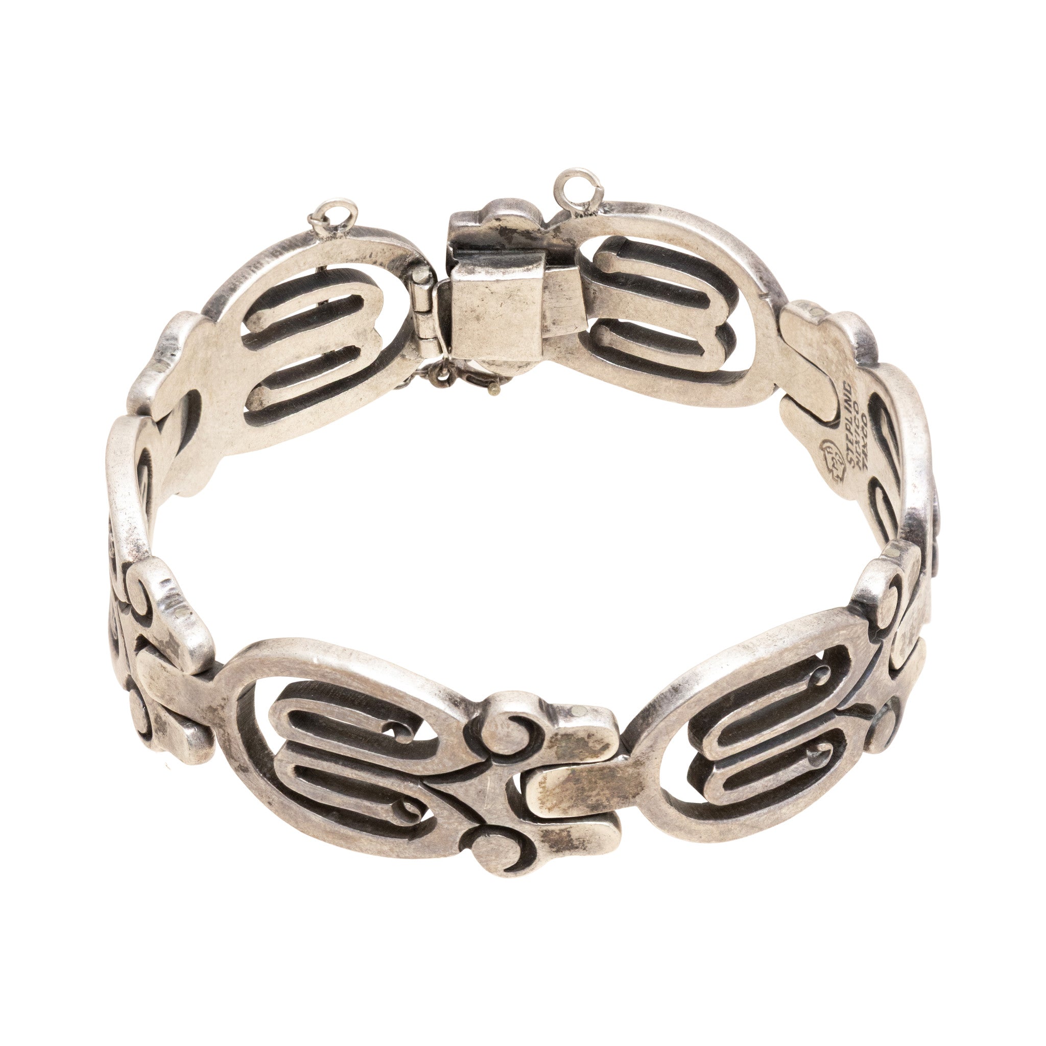 Sterling Silver Link Bracelet, Jewelry, Bracelet, Southwest