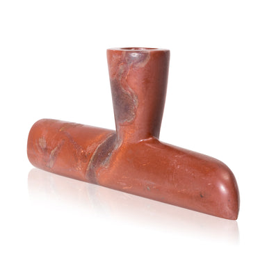 Catlinite T Pipe, Native, Pipe, Catlinite
