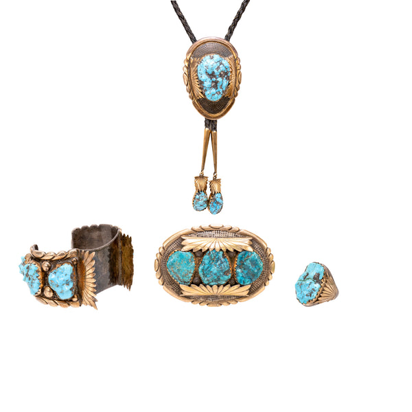 Robert and Burnice Leekya Four-Piece Set, Jewelry, Set, Native