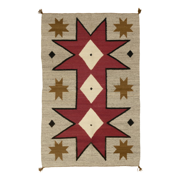 Navajo Crystal Pictorial, Native, Weaving, Floor Rug