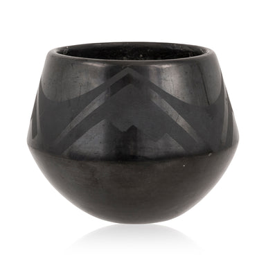 Marie and Julian Martinez Black Ware Jar, Native, Pottery, Historic