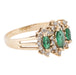 14k Gold Diamond and Emerald Ring, Jewelry, Ring, Estate