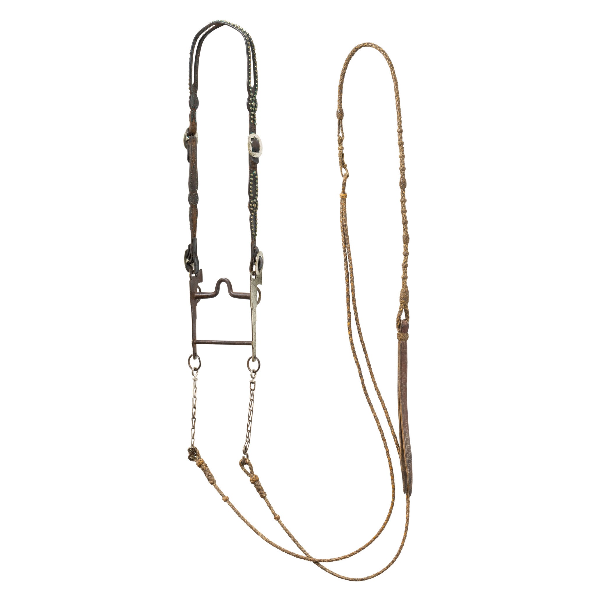 Silver Overlaid Pistol Horse Bit