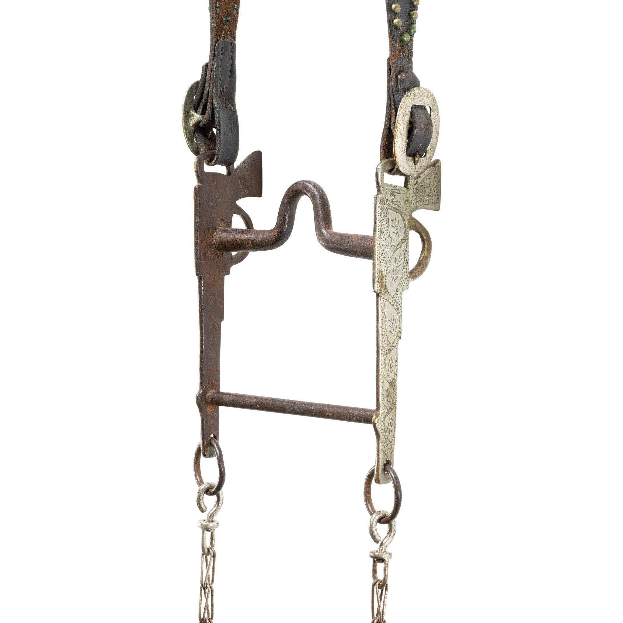 Silver Overlaid Pistol Horse Bit