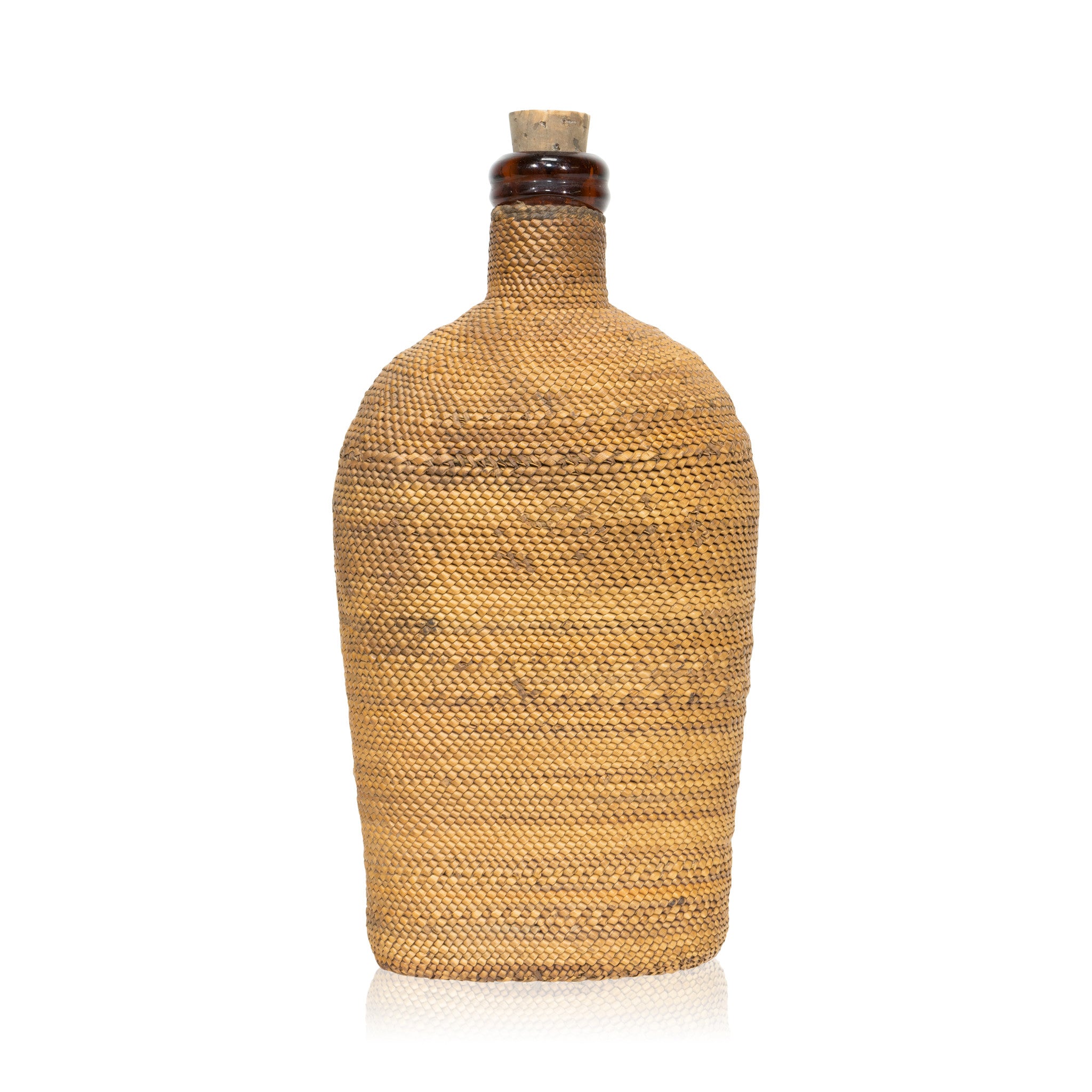 Makah/Nootka Bottle Basket, Native, Basketry, Bottle Basket