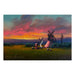 Blackfeet Sunset By Heinie Hartwig, Fine Art, Painting, Native American